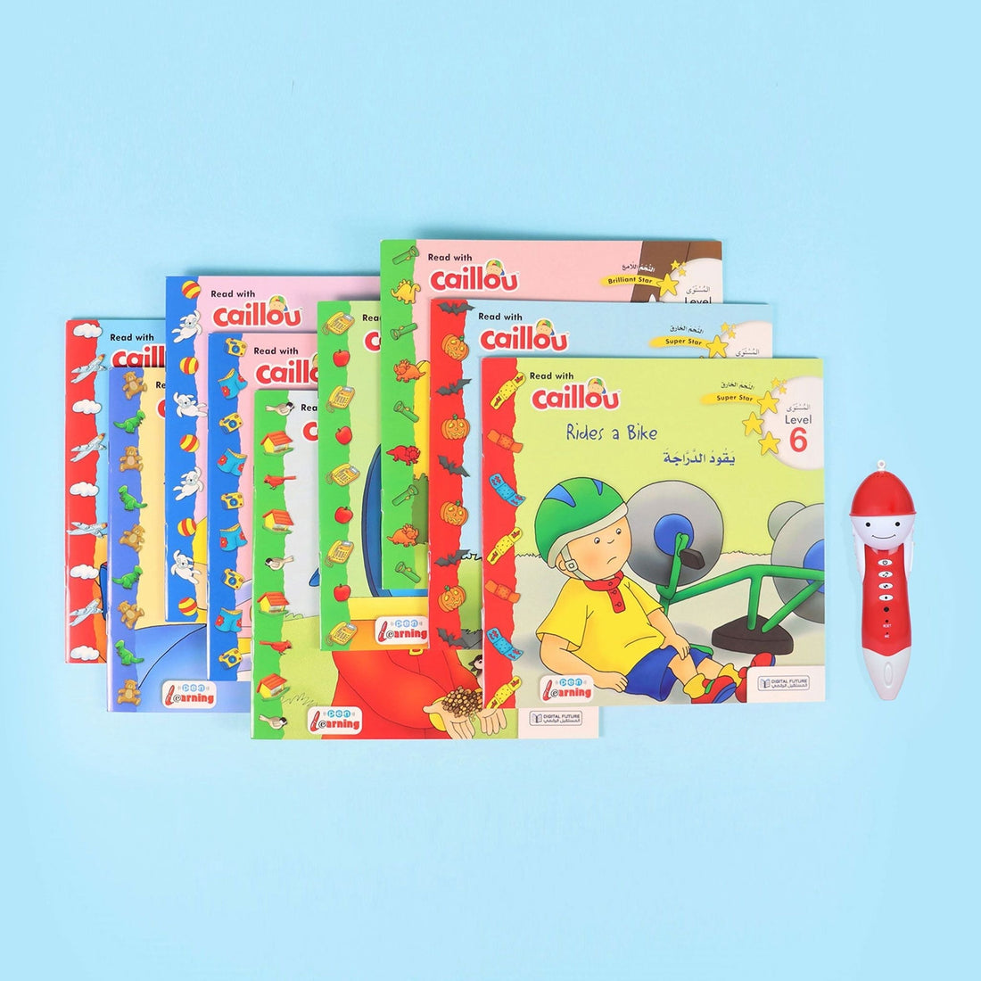 Learn English and Arabic with Caillou talking pen