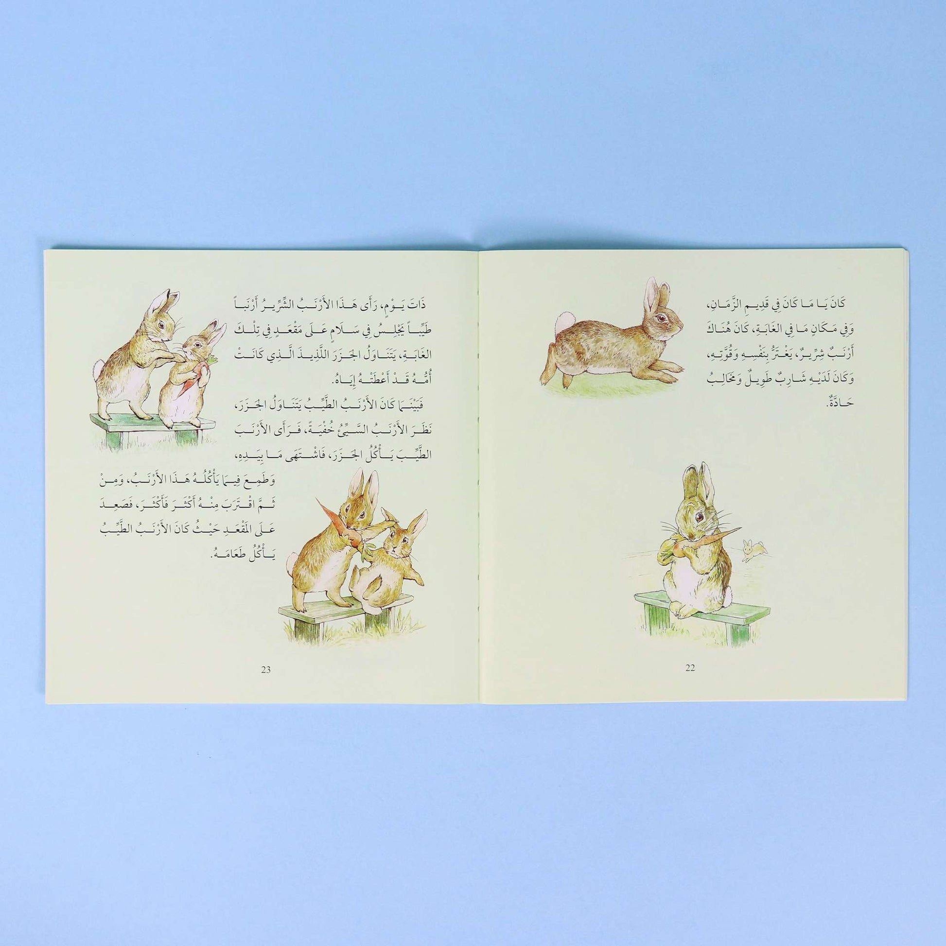 صفحات من كتاب ٣ من سلسلة قصص ومغامرات الأرنب وأصدقائه، قصة عالمية مترجمة للأطفال تنمي حب القراءة والخيال