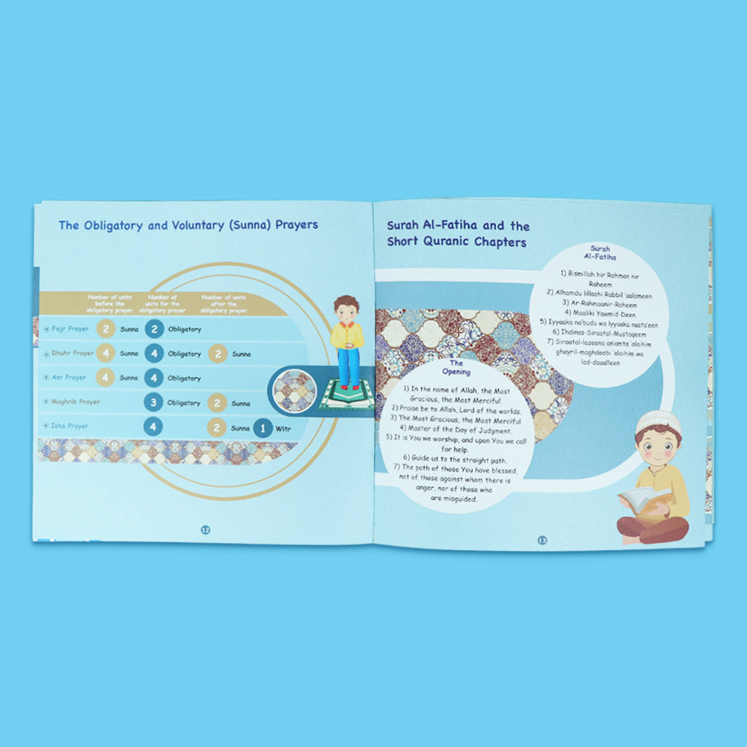 Islamic book for boys teaching wudu and prayer step by step in english